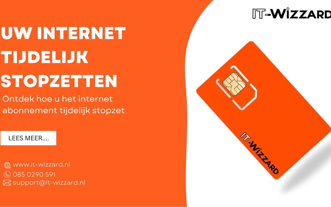 Uw internet abonnement tijdelijk stopzetten: zo doet u dat