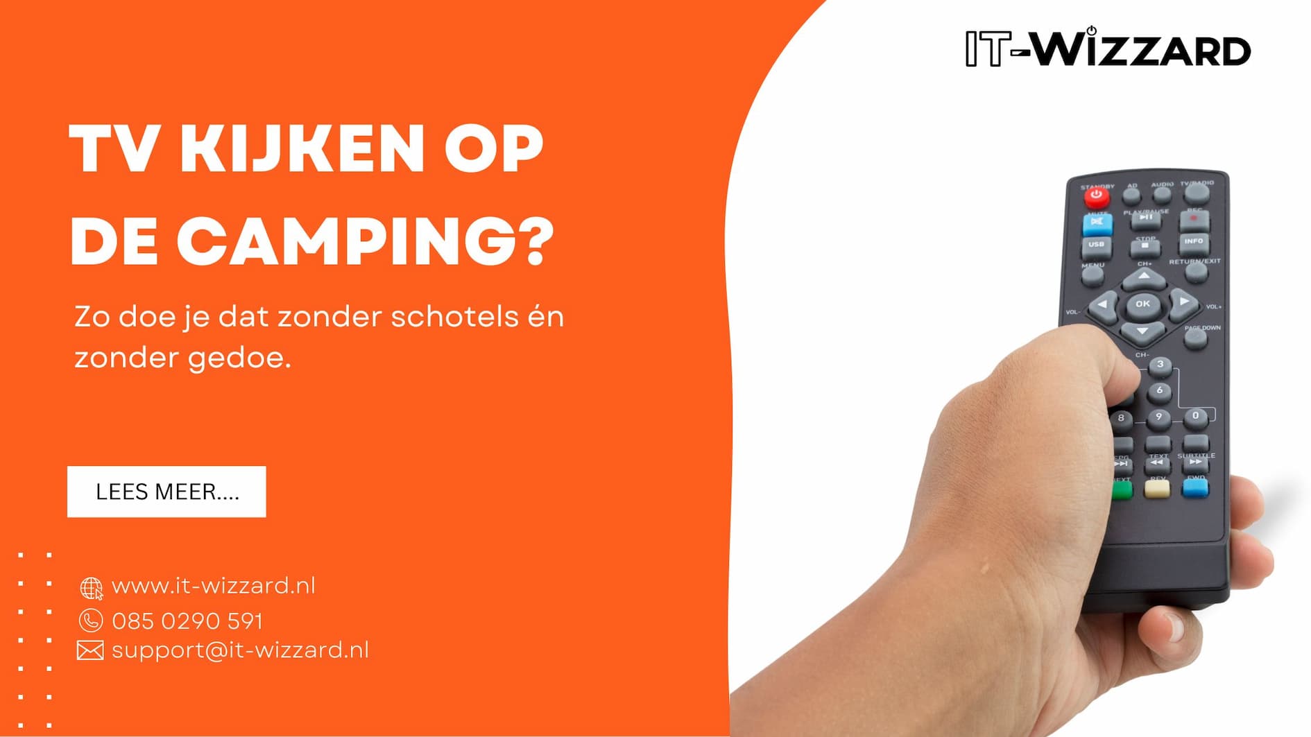 TV kijken op de camping - blogbanner