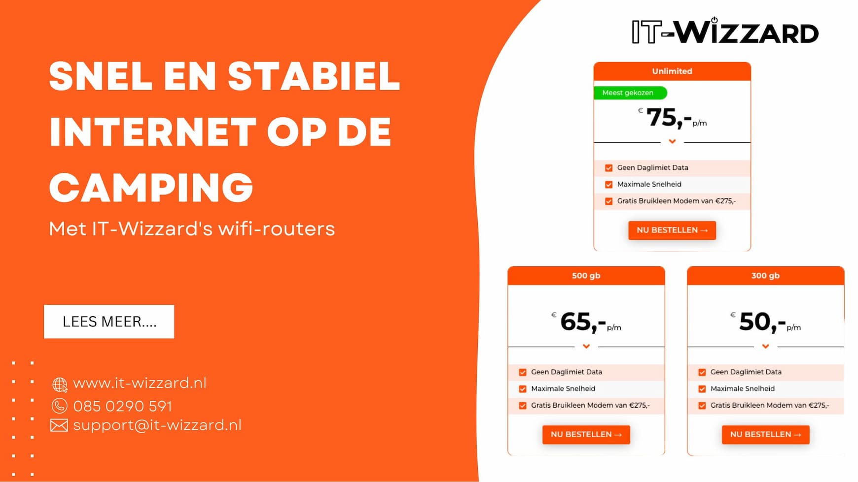 Snel en stabiel internet it-wizzard